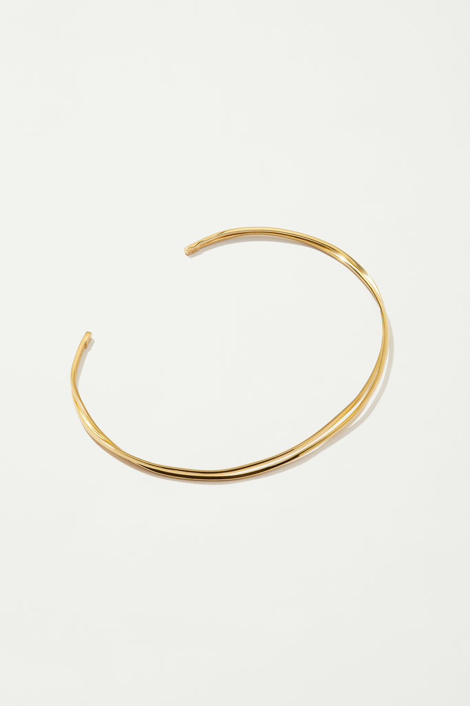 KIRA KIRA thin 18K Gold plated Choker - Adeena Jewelry