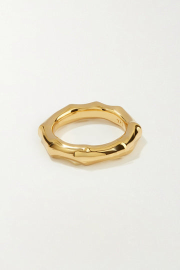 BAMBOO 18K Gold plated Ring - Adeena Jewelry