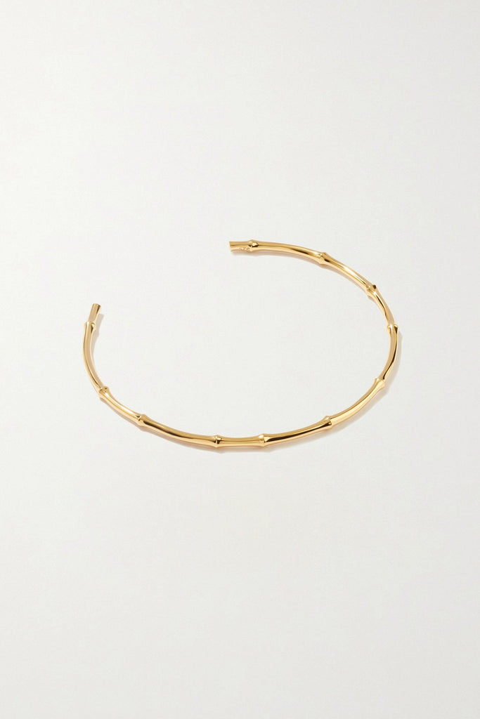 BAMBOO 18K Gold plated Choker - Adeena Jewelry