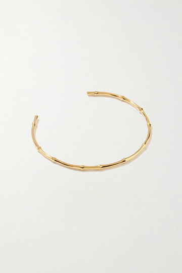 BAMBOO 18K Gold plated Choker - Adeena Jewelry