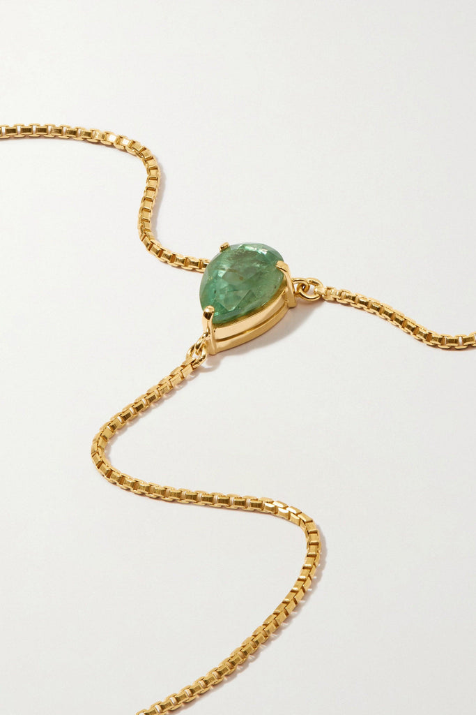 AYU 18K Gold plated Choker with Mint Kyanite - Adeena Jewelry