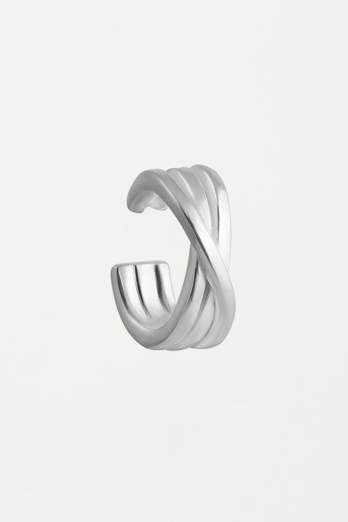 KIRA KIRA thin Silver Earcuff - Adeena Jewelry