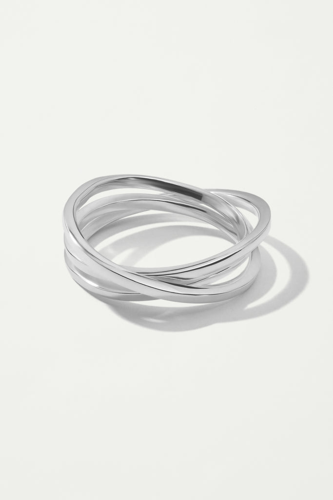 KIRA KIRA thin Silver Ring - Adeena Jewelry